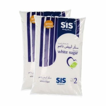 Sis White Sugar 2 x 2Kg, 6 Pieces Per Carton